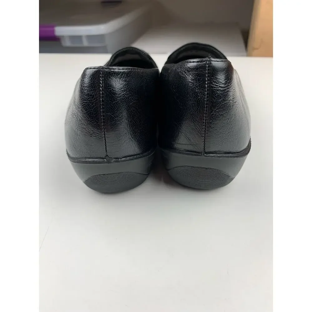 Lifestride Velocity Isabelle Wedge Loafers Black Comfort Shoes Women's 7.5